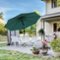Nature Spring - 10-Foot Patio Deck Shade with Solar Powered LED Lights - Hunter Green-Alt_View_Standard_17