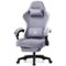 GTPlayer - Ergonomic Gaming Chair with Linkage Armrests Computer Office Chair High Back Task Chair with Footrest - Purple-Front_Standard