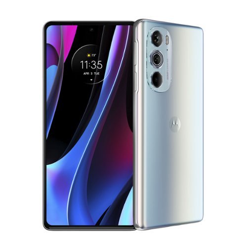 Motorola - Edge+ 512GB (Unlocked) 2022 - Stardust White-Front_Standard 