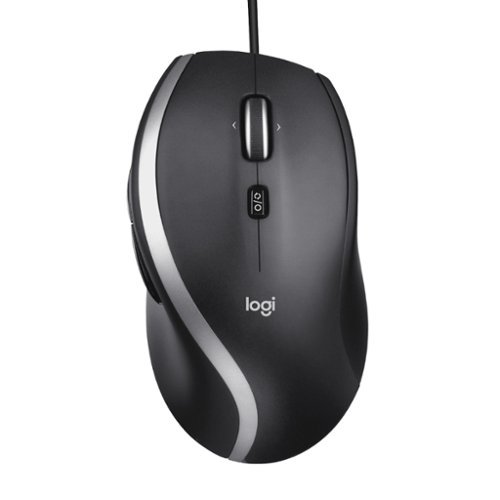 Logitech - M500s Advanced Wired Optical Mouse with Hyper-fast Scrolling & Tilt - Black