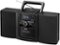 Jensen - Portable Bluetooth Stereo, CD Player Music System with Cassette and Digital AM/FM - Black-Front_Standard