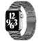 StrapsCo - Flat-Link Everyday Bracelet Stainless Steel Watch Band Strap For Apple Watch - 44mm/45mm/46mm/49mm - Gray-Front_Standard