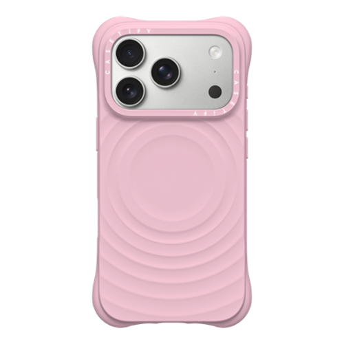 CASETiFY - Ripple Case MagSafe Compatible for Apple iPhone 18 Pro and 17 Pro Devices - Primrose Pink