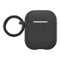 Best Buy essentials™ - Silicone Case for Apple AirPods 1st and 2nd Generations - Black-Front_Standard