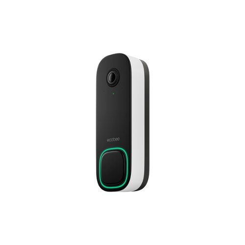 ecobee Smart Video Doorbell - Wired with Advanced Person and Package Detection - Black BUY IN DUBAI
