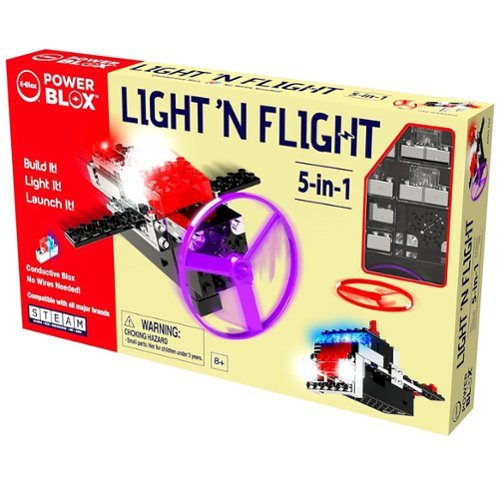 E-Blox - E-Blox: Power Blox: 5-In-1 Light 'N Flight - 58pcs, Ages 8+