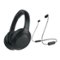 Sony - WH-1000XM4 Wireless Noise Canceling Over-Ear Headphones Bundle - Black-Front_Standard