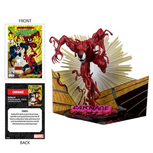 McFarlane Toys Marvel Carnage 1:10th Scale Collectible with Scene (The Amazing Spider-Man #362) 7.1 Figure WORLDWIDE DELIVERY