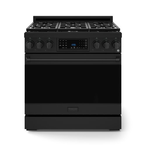 Gordon Ramsay Series by Thor Kitchen 6.0 Cu. Ft Freestanding Gas Range - Black-Front_Standard 