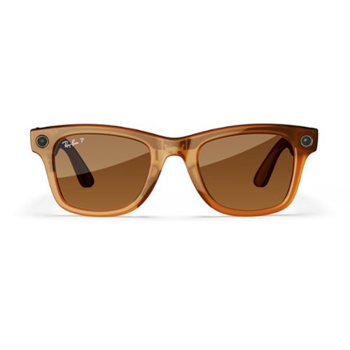 Ray-Ban Meta Wayfarer glasses with Meta AI, Audio, Photo, Video Compatibility - Polarized Brown Lenses - Shiny Caramel BUY ONLINE