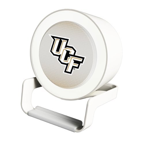 Keyscaper - UCF Knights Linen Print Nightlight Charger & Bluetooth Speaker - White-Front_Standard 