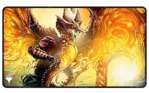 Ultra PRO - Tarkir Dragonstorm Betor, Kin to All Black Stitched Playmat for Magic: The Gathering