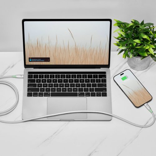 Insignia™ 7' USB-C to USB-C Braided Charge-and-Sync Cable with High-Speed Data Transfer - White BUY ONLINE