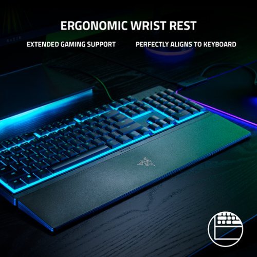Razer Ornata V3 X Full-Size Wired Membrane Gaming Keyboard with Chroma RGB Backlighting - Black GLOBAL SHIPPING
