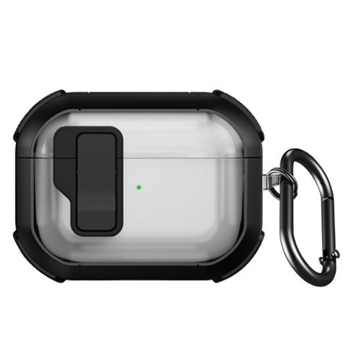 SaharaCase - Apple Airpods Pro 3 Case | Secure Lock | Anti-Shock Corners | Premium Clip | Venture-X Series - Scorpion Black-Front_Standard 
