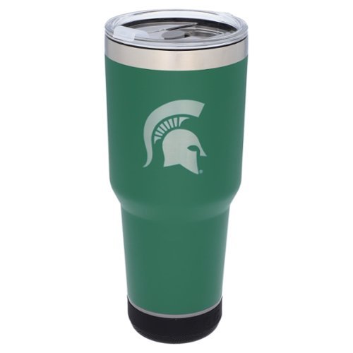 The Memory Company - Michigan State Spartans 30oz. Stainless Steel LED Bluetooth Tumbler - Multicolor-Front_Standard 