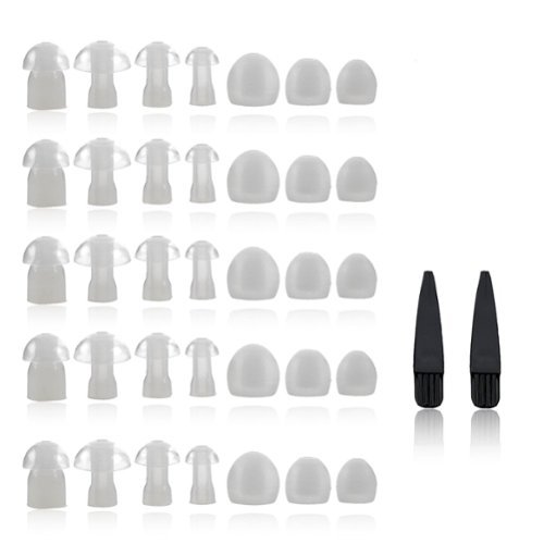 MEDca - Hearing Aid Domes - Universal Domes for Hearing Aids - Sizes Small, Medium, Large & X-Large Earbud Replacements - Clear-Front_Standard 