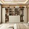 Aheaplus - U-Shaped Closet Organizer System, 104'' W Wardrobe System with 8 Drawers, 4 Hanging Rods & 13 Storage Shelves - Beige Oak-Front_Standard