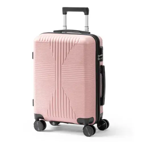 Front. Winado - 20" Hardshell Carry On Luggage with Spinner Wheels Lightweight PP Hardside Small Suitcase with Built-in Lock - Pink.