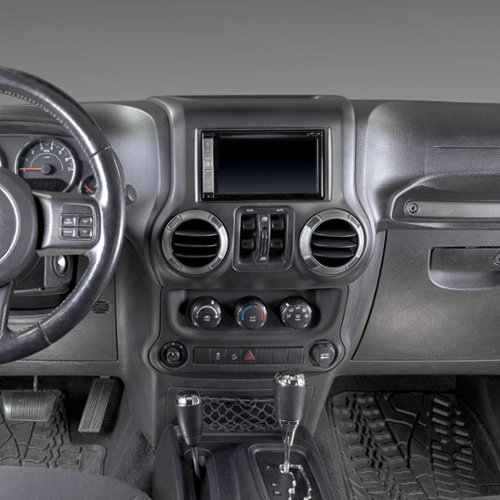 Metra Full Dash Replacement Radio Installation Kit for 2011–2018 Jeep Wrangler JK Vehicles - Black BUY ONLINE