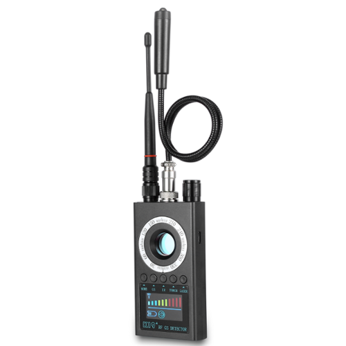 HOM - Hidden Camera Detector - Spy Cam Finder, GPS Tracker & Wireless Bug Detector - W/ Adjustable Levels & Detection Mode - Black-Front_Standard 