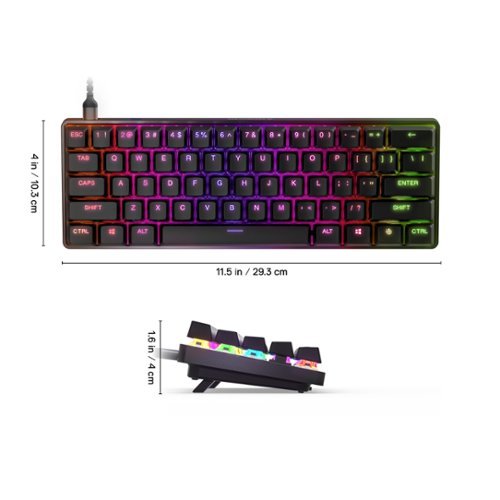 SteelSeries Apex 9 Mini 60% Wired Optical OptiPoint Adjustable Actuation Switch Gaming Keyboard with Rapid Tap - Black BUY IN AUSTRALIA
