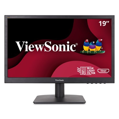 ViewSonic - Refurbished Excellent - Home and Office Monitor VA1903H 19" WXGA 1366x768p 16:9 with HDMI (CR) - Black-Front_Standard 