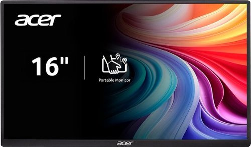 Acer - PM161W 16.0" WUXGA 60Hz FreeSync Compatible IPS Portable Monitor (2 x USB 3.1 Type-C, Mini HDMI, Audio Out) - Black