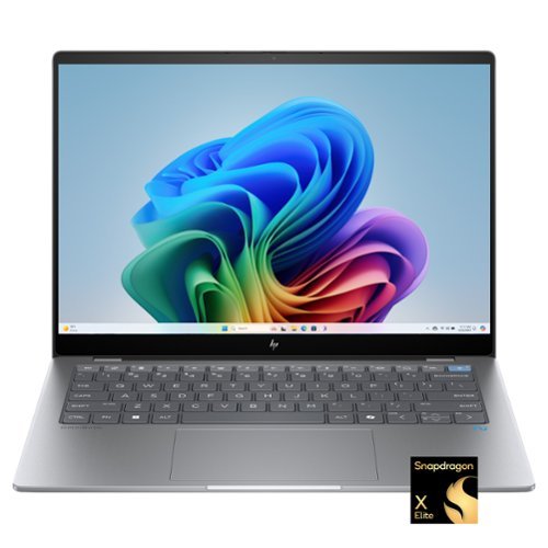 HP - OmniBook X - Copilot+ PC - 14" 2.2K Touch-Screen Laptop - Snapdragon X Elite - 32GB Memory - 2TB SSD - Meteor Silver