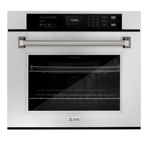 ZLINE - Autograph 30 in. True Convection Single Wall Oven & Nickel Helix Handle (WASZ-30-KPN) - Stainless Steel