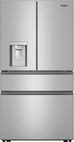 Whirlpool - 29 Cu. Ft. French Door Refrigerator with Flexible Temperature Drawer - Fingerprint-Resistant Stainless Finish-Front_Standard 