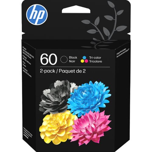 HP - 60 2-Pack Standard Capacity Ink Cartridges - Black/Tri-color-Front_Standard 
