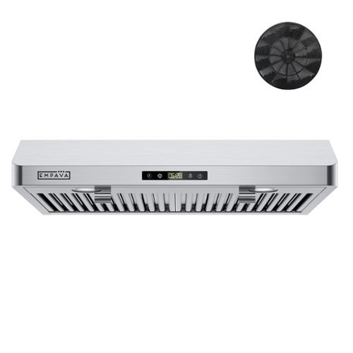 Empava - 30 inches - Recirculating - Under cabinet Range Hood - Stainless Steel-Front_Standard 