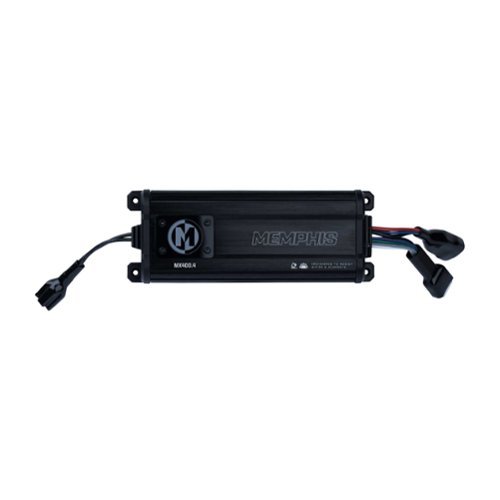 Memphis Car Audio - Memphis Audio MX400.4 Powersports 400 Watts 4-Channel Amplifier - Black/Gray-Front_Standard 