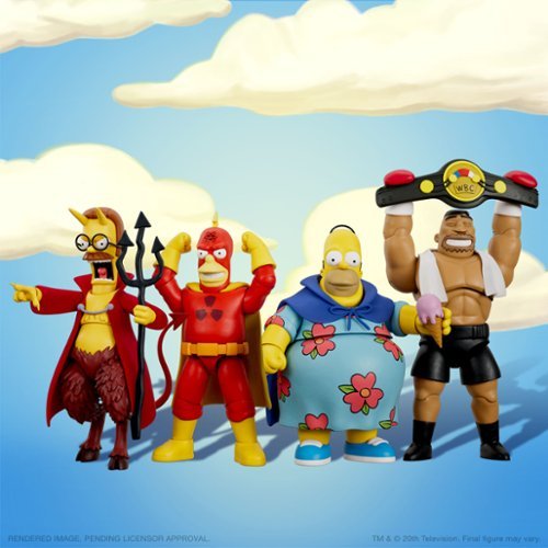 Super7 ULTIMATES! 7 in Plastic The Simpsons Action Figure - GLOBAL SHIPPING