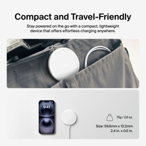 Belkin Wireless Charging Pad 15W - BOOST↑CHARGE Qi Charger for Apple iPhone, AirPods, Power Supply and Cable Included - White GLOBAL SHIPPING
