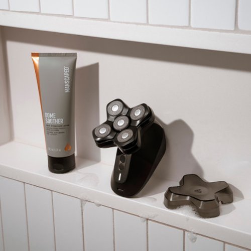 Manscaped The Dome Shaver Pro Essentials Kit Rechargeable Wet/Dry Scalp and Bald Head Shaver Gift Set - Black BUY IN MIDDLE EAST