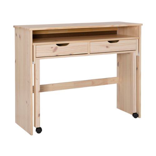 Linon Home Décor - Rensen Extendable Console Desk - Natural-Front_Standard 