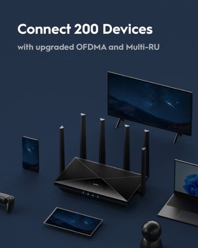 Cudy  Tri-Band Wi-Fi 7 BE11000 Router, 6-Stream 10 Gbps, 4×2.5G Ports, Up to 11000Mbps, VPN, APP, 6×High-gain Antennas - black SHOP ONLINE