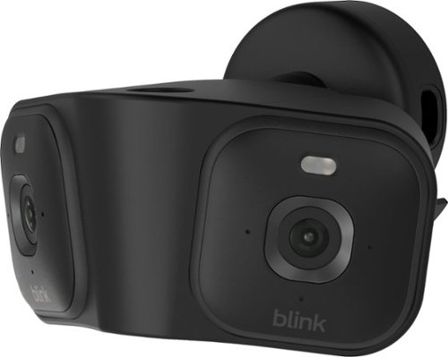 Blink - Arc – Hard Wired Panoramic Vision, 180° coverage, Mini 2K+ dual-camera security, single power source – 2 cameras - Black