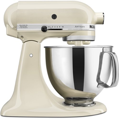 KitchenAid - KSM150PSAC Artisan Series Tilt-Head Stand Mixer - Almond Cream-Front_Standard 
