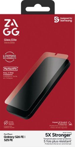 ZAGG - Glass Elite Screen Protector for Samsung Galaxy S26FE & S25FE - Clear