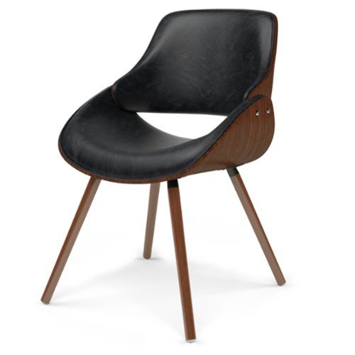 Simpli Home - Malden Bentwood Dining Chair with Wood Back - Distressed Black-Front_Standard 