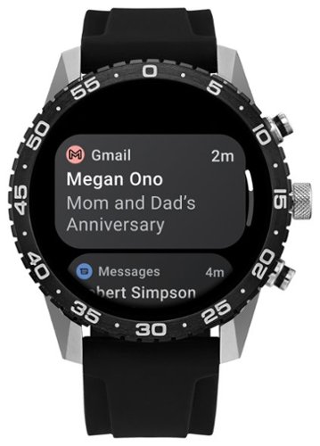 Citizen CZ Smart 45mm Unisex Stainless Steel Sport Smartwatch with Silicone Strap - Silver GLOBAL SHIPPING
