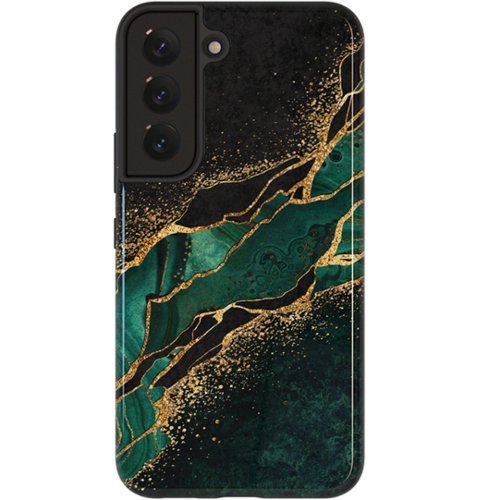 ArtsCase - StrongFit Designers Case for Samsung S22 Plus - Marble / Green-Front_Standard 