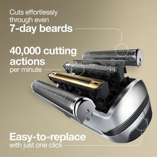 Braun - Replacement Foil Head for Series 9 Shavers - Silver-Alt_View_Standard_16 