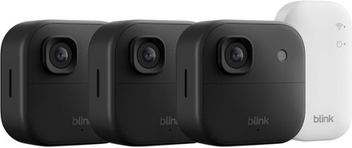 Blink - Outdoor 2K+ 2K video resolution, Color night vision, Two-way audio with noise cancellation, Smart detection - 3CAM - Black