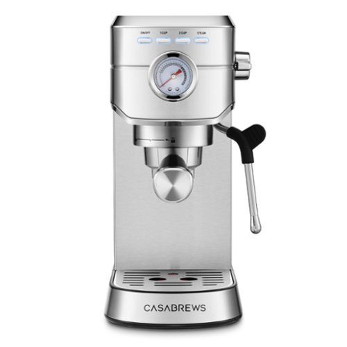 Casabrews - CM5418 20-Bar Espresso Machine and Coffee Maker - Silver-Front_Standard 