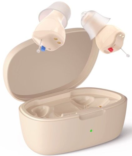 LINNER - Saturn 2 OTC Rechargeable Hearing Aids for Seniors, Discreet & Noise-Canceling – Beige - Beige Gold