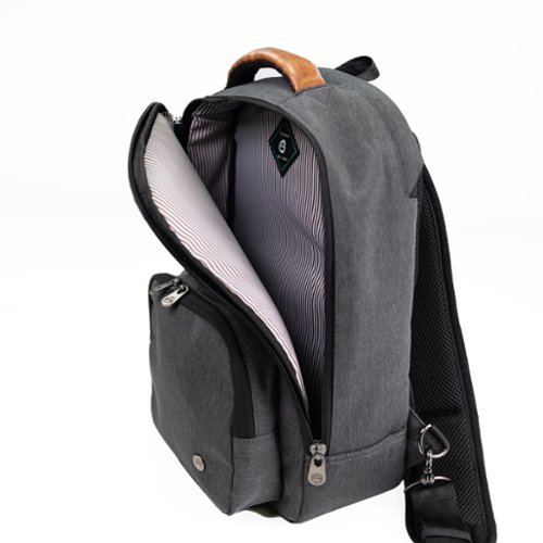 PKG Robson 12L Recycled Crossbody Bag for 14 Laptop - Dark Grey/Tan BUY IN EUROPE
